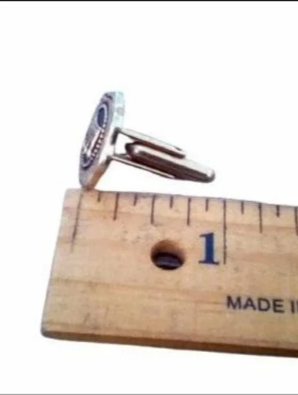 Swank Crown Cuff Links Gold Tone Black Vintage Men's Formal